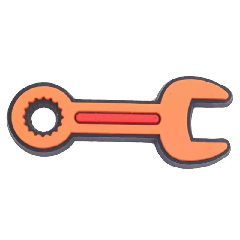 New Arrivals Hot Sale 1 Pcs Tool PVC Shoe Charms for Crocs Pin DIY Shoe Bracelet Wristband for Boys Men Party Favor Gifts