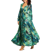 Summer dress for women 2021 Long Sleeve Maxi Dress Women dress boho V Neck Party Dress Vestidos Ladies Beach Long Dress Sundress