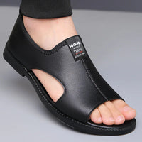 Sandals for Men Brand Casual Shoes Outdoor Fashion Men's Slippers Comfortable Beach Shoes High Quality Leather Men Flat Sandals