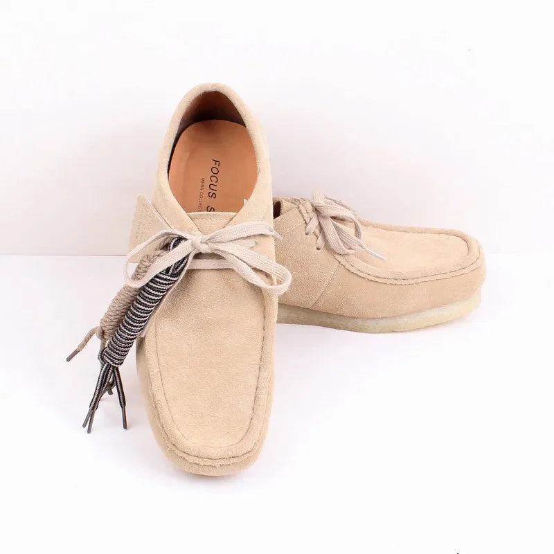 Careaymade-Hot Vintage Genuine Leather Casual big size Women's Shoes Lace-up Smoke Rubber sole Shoes Low Top Fashion Men's Shoes