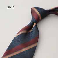 8CM Formal Striped Neckties For Men Suit Professional Gentleman Polyester Paisley Neck Tie Male Groomsman Wedding Party Cravat