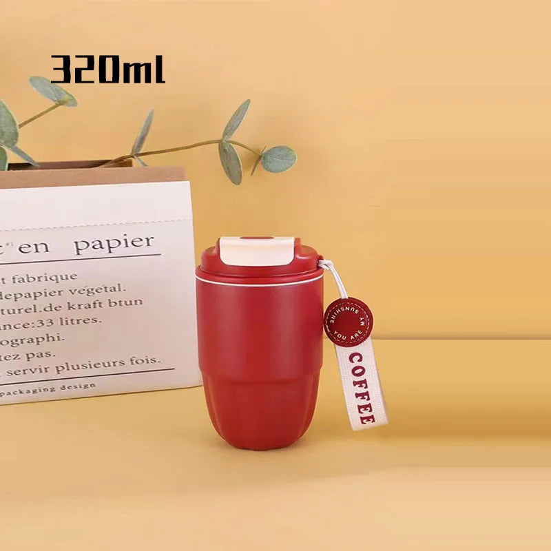 304 Stainless Steel Insulated Cup Women Men Water Bottles Coffee Cup Gift Portable Dual Drink Office Cup Coca-cola fashion 2024