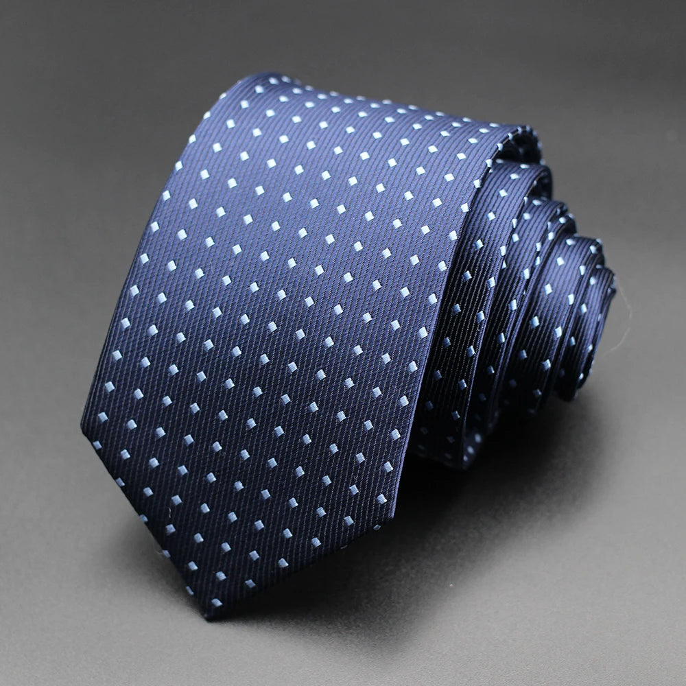 Fashion Casual Blue Red Yellow Floral Polka Dot Necktie For Men Business Gift Wedding formal Neck Ties Accessories