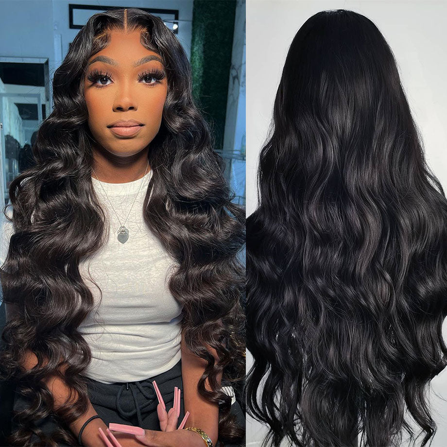 5x5 Hd Lace Closure Body Wave 13x4 Lace Frontal Wig Brizillian Human Hair Glueless Cheap Loose Wave Wigs For Women Pre Plucked