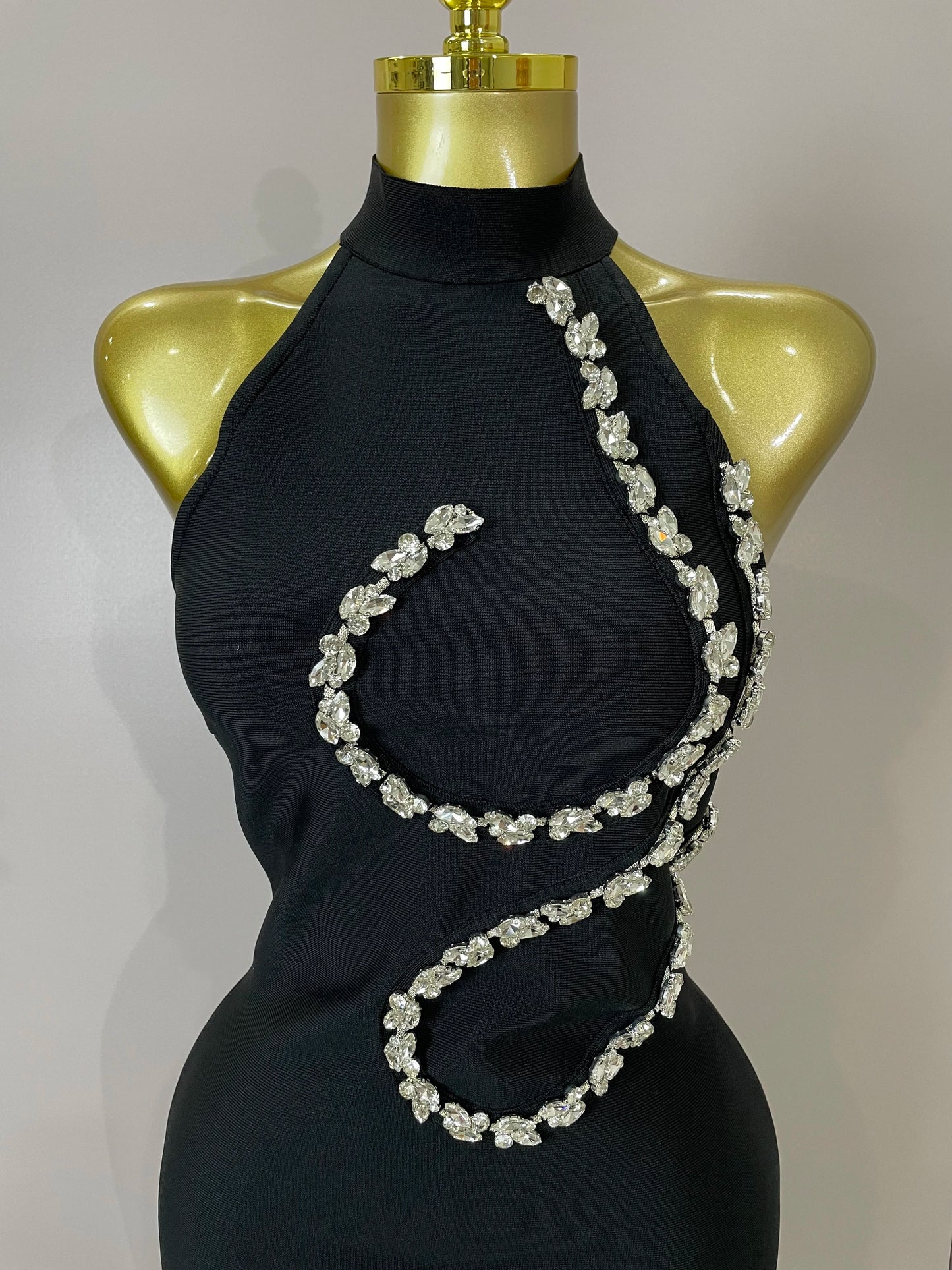 2025 New Arrived Shinning Crystal Sexy Off the Shoulder Bodycon Bandage Mini Dress Women Nightclub Party Celebrate Birthday Wear