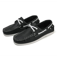 Men's Trendy Apron Toe Loafer Shoes, Slip On Comfy Non Slip For Outdoor Walking Traveling, Spring And Summer