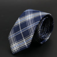 New Men Ties Solid Color Stripe Print Floral 6cm Jacquard Business Neckties Narrow Skinny Tie Wedding Prom Daily Wear Accessory