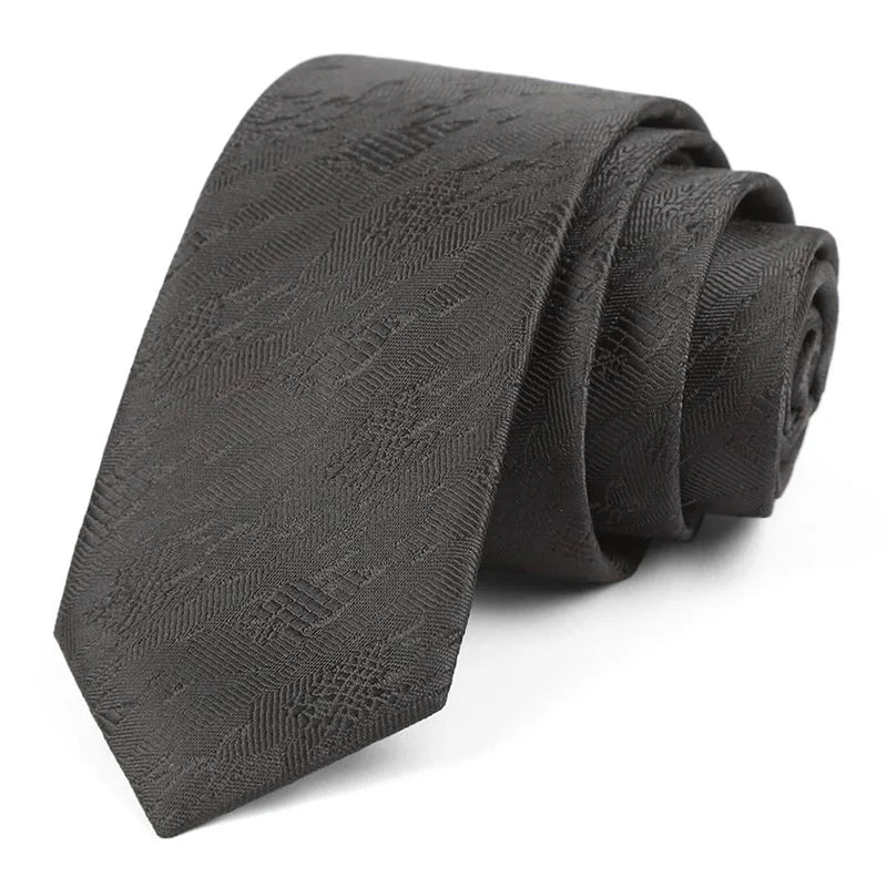Luxury Skinny 6CM Mens Necktie Ties For Man Striped Plaid Floral Solid Jacquard Ascot Business Party Neck Tie Accssories
