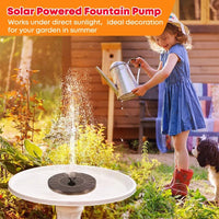 New Mini Solar Water Fountain Pool Pond Waterfall Fountain Garden Supplies Decoration Outdoor Solar Powered Fountain Bird Baths