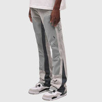 Washed Jeans Men Vintage Ankle Length Trousers Mid Waist Pockets Button Zipper Fly Distressed Denims Streetwear Straight Pants
