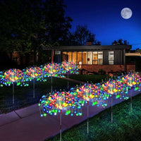 1/2/4pcs Solar Firework Fairy Light 8 Modes Outdoor Garden Decor Pathway Lights Waterproof Yard Lawn Patio Landscape Decor Light
