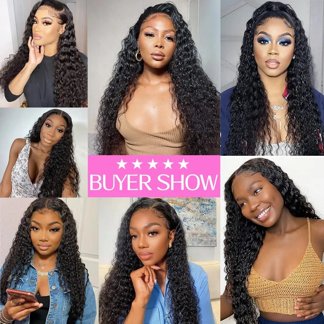 Deep Wave Lace Frontal Wig HD Lace Wig 13x4 Human Hair Wigs For Black Women 32 30 Inch Natural Color Pre Plucked Clourse Wig