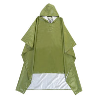 3 in 1 Waterproof Adult Long Raincoat Women Men Rain Coat Jacket Hooded Poncho for Outdoor Hiking Travel Fishing Rainwear Suit