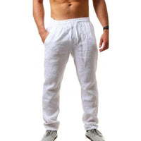 baggy pants Men's ropa hombre  Cotton Linen Casual Pants Breathable Trousers Fitness Streetwear Clothing Jogging spring Summer