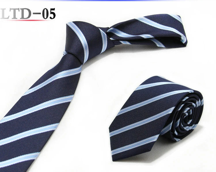 Luxury 7CM Mens Ties Striped Dot Necktie Formal Classic Business Neck Ties Jacquard Woven Necktie For Men Groom Wedding Party
