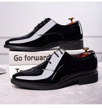 Italian Oxford Shoes for Men Luxury Patent Leather Wedding Shoes Pointed Toe Dress Shoes Classic  Plus Size 38-48