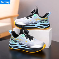 New Anti-skid Leather Kids Sneakers for Boys Running Walking Lightweight Casual Shoes With Fashion Dragon Pattern Size 31-38
