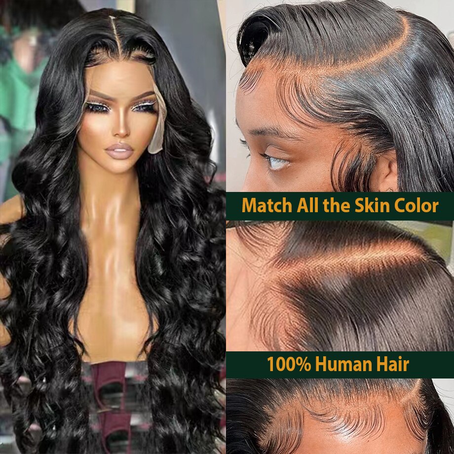 5x5 Hd Lace Closure Body Wave 13x4 Lace Frontal Wig Brizillian Human Hair Glueless Cheap Loose Wave Wigs For Women Pre Plucked