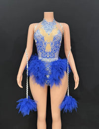 Bar ds Korean women's club nightclub pink diamond conjoinedgogo sexy hot dance interactive Kpop costume set X007