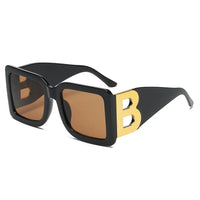 UV400 Square Sunglasses Retro, Oversized Full Frame Fashion Eyewear, Polarized Lenses for Outdoor Activities, Trendy Accessory