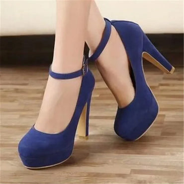 2023 Woman Pumps Autumn Thick Heel Shoes Ol High-heeled Shoes Female The Trend of Ultra High Heels Female Shoes