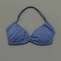 HISTELLO Sports Bra Seamless Halter Thin Strap High Support Scrunch Women Removable Pads Gym Fitness Workout Yoga Clothes