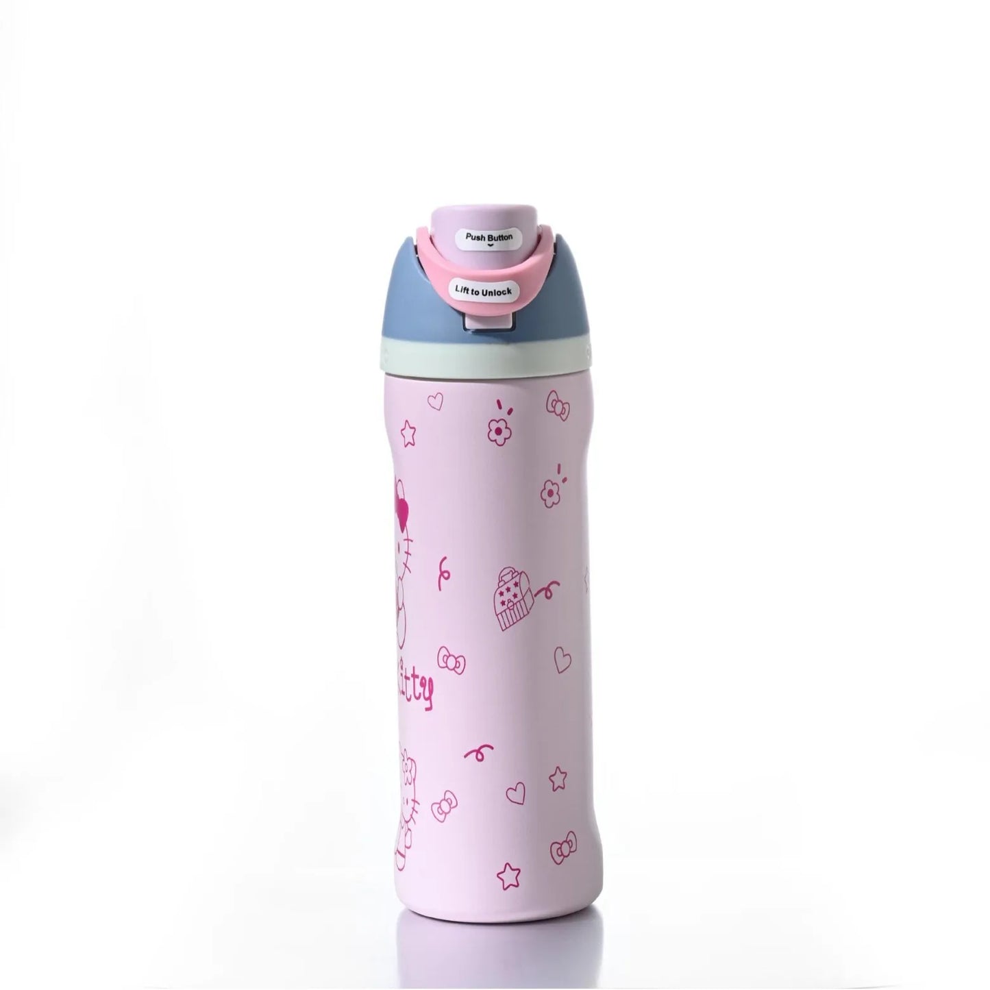 24oz Stainless Steel Insulated Cup with Straw Vacuum Thermos Mug for Coffee Iced Drinks Hot/Cold Double Wall Tumbler