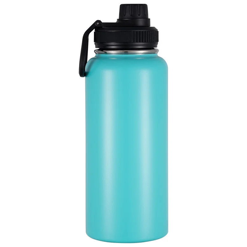 LOGO stainless steel insulated cup portable vacuum sports kettle outdoor large capacity hiking kettle space kettle insulated cup