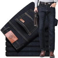 Jeans Men Autumn and Winter New Elastic Business Men's Pants Youth Men Straight Man Men's Adult Seasons A Comfortable Gentleman
