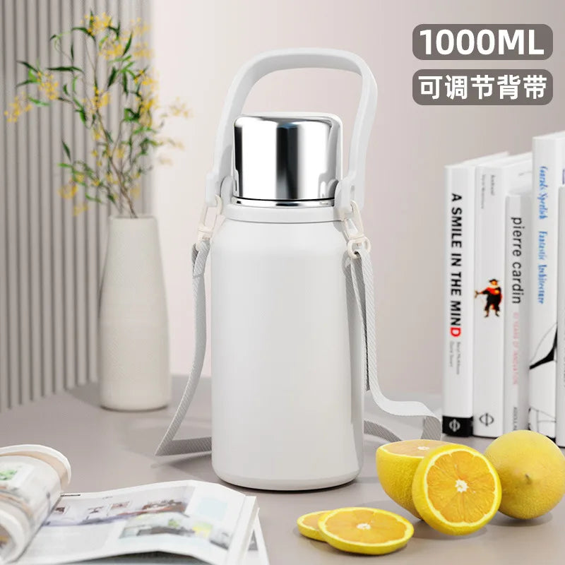 New large-capacity stainless steel insulated water cup outdoor sports food-grade insulated kettle