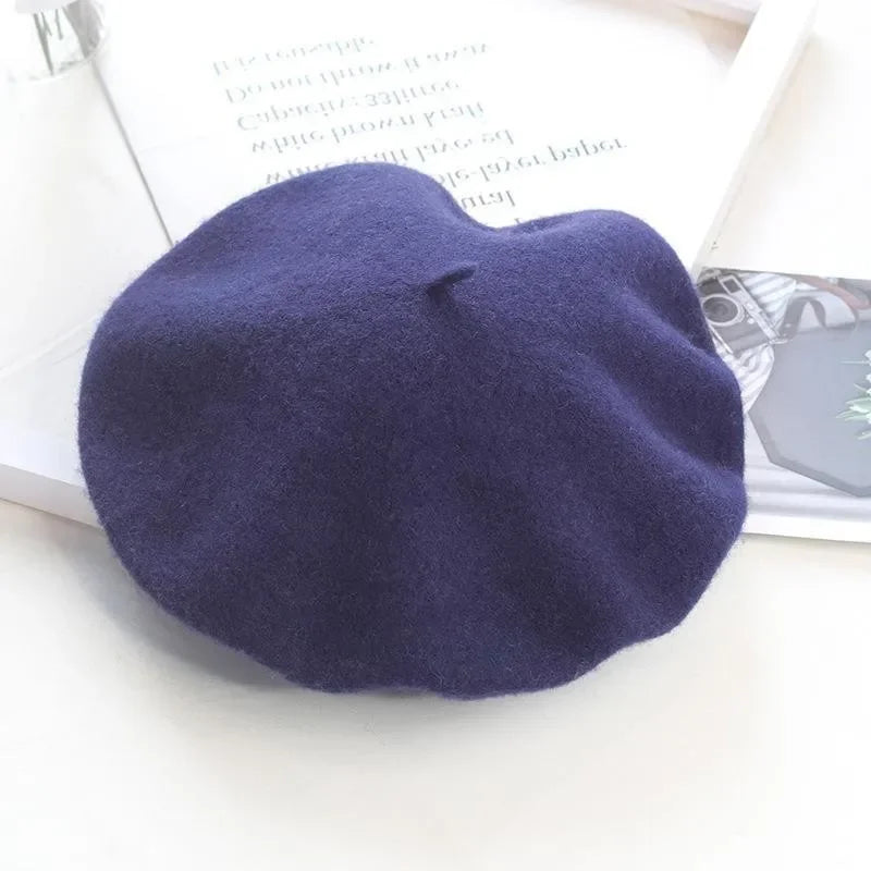 Winter Hats for Women Berets Painter Cap Autumn Winter Hat Female Flat French Artist Beret Girls Vintage Warm Casual New