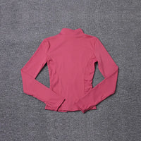 Women Sport Jacket Long Sleeve Shirt Workout Coat Gym Training Clothing Yoga Sportswear