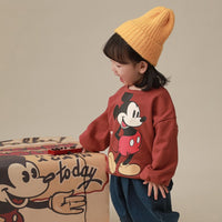 Disney Children's Sweatshirt Mickey Mouse Clothing Baby Boys Girls Long Sleeve Pullover Toddler Sweater Autumn Hoodie Clothes