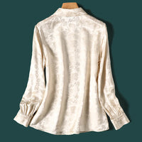 New Spring Women blouses Fashion jacquard Ladies Shirts Elegant Style Tops blusa mujer