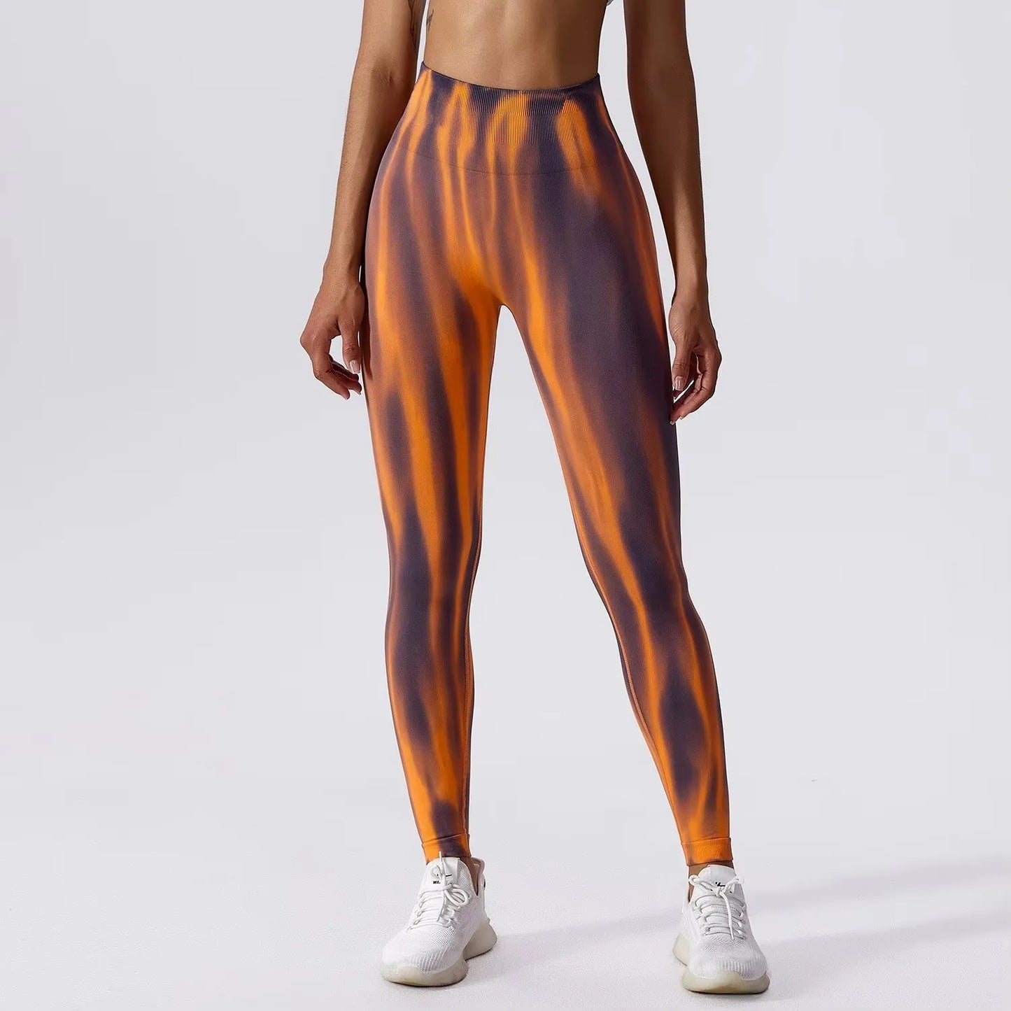 Scrunch Butt Lifting Seamless Leggings for Women Tie Dye High Waist Booty Aurora Yoga Workout Gym Pants Ruched Tights