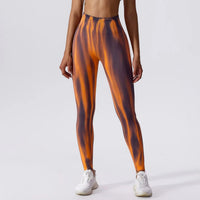 Scrunch Butt Lifting Seamless Leggings for Women Tie Dye High Waist Booty Aurora Yoga Workout Gym Pants Ruched Tights