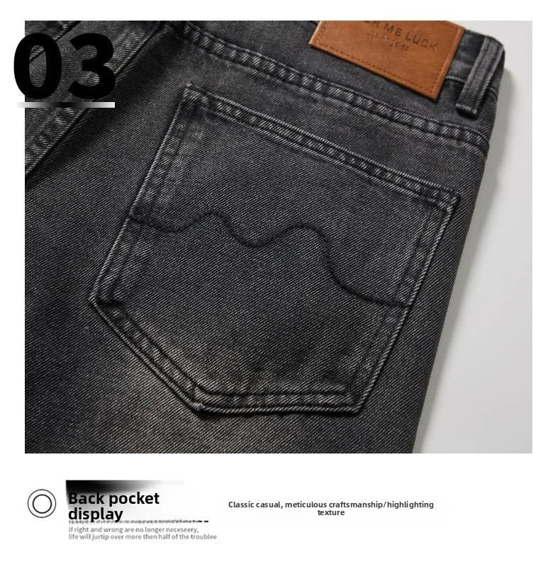 Jeans Men Wide Leg Explosive Jeans Male Loose Straight Denim Pants 2025 Autumn Harajuku Vintage Blue Trousers Streetwear Clothes