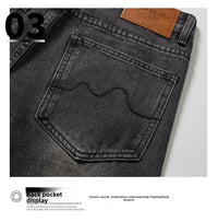 Jeans Men Wide Leg Explosive Jeans Male Loose Straight Denim Pants 2025 Autumn Harajuku Vintage Blue Trousers Streetwear Clothes