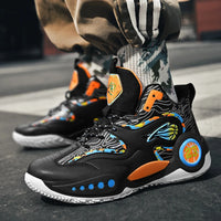 Men's Basketball Shoes Breathable Cushioning Non-Slip Wearable Runing Shoes Gym Training Athletic Basketball Sneakers for Men