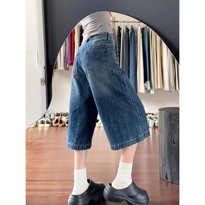 Women's Denim Shorts Woman Summer Jorts Shorts Y2k Short Jean Baggy Jeans Jeans（New） Clothing