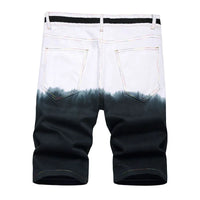 2022 Summer New Fashion Mens Colored Ripped Short Jeans Brand Bermuda Cotton Casual Shorts Vaqueros Hombre Denim Shorts 28-42