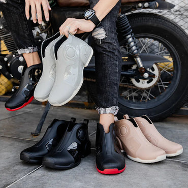 Motorcycle Boots Men Waterproof Riding Off-road Reflective Breathable Comfortable High Quality Wear-resistant Fishing Water Shoe