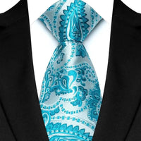 Luxury 8CM Mens Necktie Floral Paisley Classic Ties For Man Groom Jacquard Woven Neck Tie Business Wedding Party