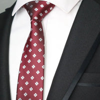 New Slim Narrow Skinny 6CM Mens Necktie Neck Ties For Man Plaids Polka Dot Stripes Jacquard Cravat Business Party Corbatas