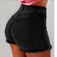 Women Denim Shorts 2023 New Summer Lady Clothing High Waist Jeans Shorts Fringe Frayed Ripped Casual Hot Shorts Denim Shorts