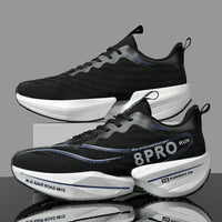 New Men's Carbon Plate Sneakers Outdoor Soft Sole Mesh Sports Shoes Running Shoes Light Anti-Slip Casual Couple Tennis Shoes