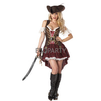 2023 Carnival Halloween Caribbean Pirates Costume Captain Huntress Clubwear Play Suit Cosplay Fancy Party Dress 20