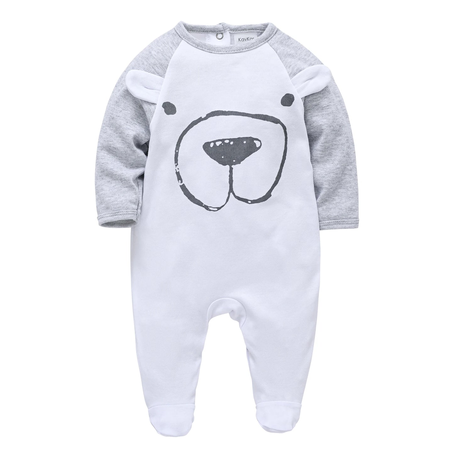 KAVKAS 1/2/3 Pcs Baby Boys Rompers Cartoon Print Overalls Cotton Infant Clothing Kids Jumpsuit Newborn Pajimas 0-3 Months