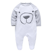 KAVKAS 1/2/3 Pcs Baby Boys Rompers Cartoon Print Overalls Cotton Infant Clothing Kids Jumpsuit Newborn Pajimas 0-3 Months