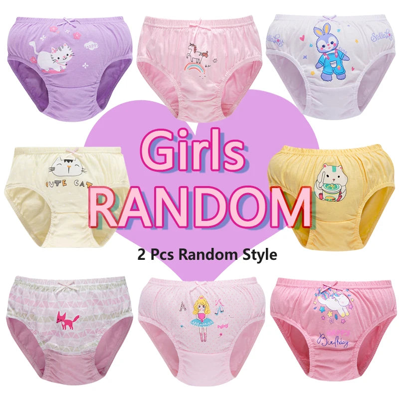 5 Pcs/Box Children Underwear Girl Soft Cotton Girls Briefs Pants Cartoon Lovely Cat Kids Underpants Breathable Panties For Girls